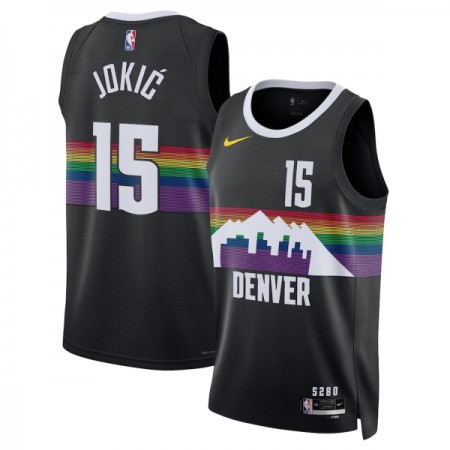 Maillot Basket Homme Denver Nuggets Nikola Jokic 2025-26 Nike City Edition Noir Swingman Maillot Basket Homme Denver Nuggets Nikola Jokic 2025-26 Nike City Edition Noir Swingman